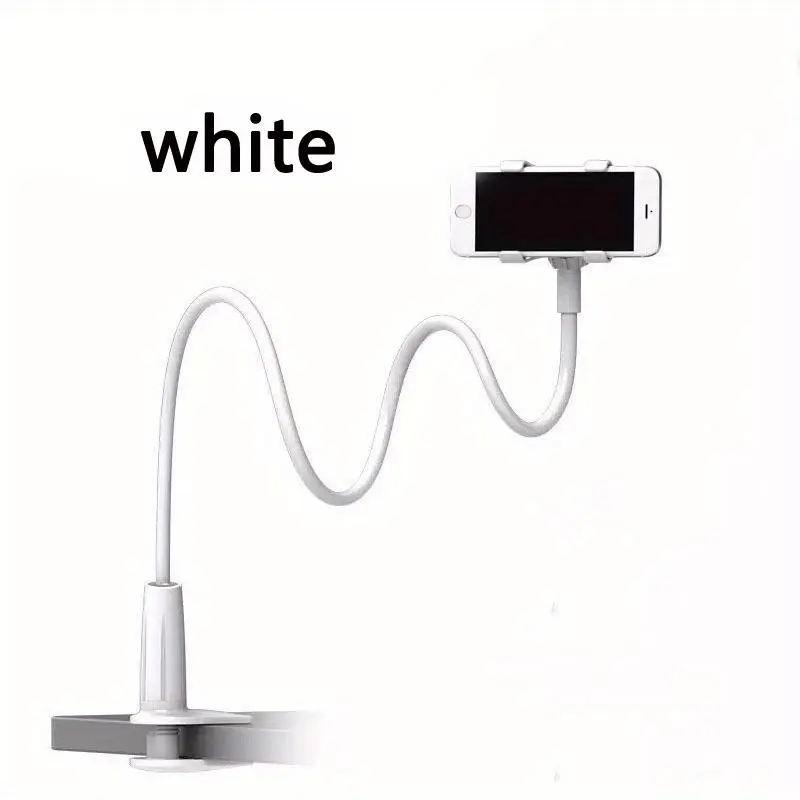 Flexible Arm Phone Holder, 360 Adjustable Clamp Clip, Overhead Cell Phone Mount Stand for Bed, Desk, All Cellphone, Smartphone Holder Stand, Easy Installation