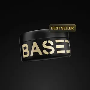 BASED Men's Hair Clay, Strong Hold Matte Finish, Texturizing Styling Wax for All Hair Types, Easy to Wash Out