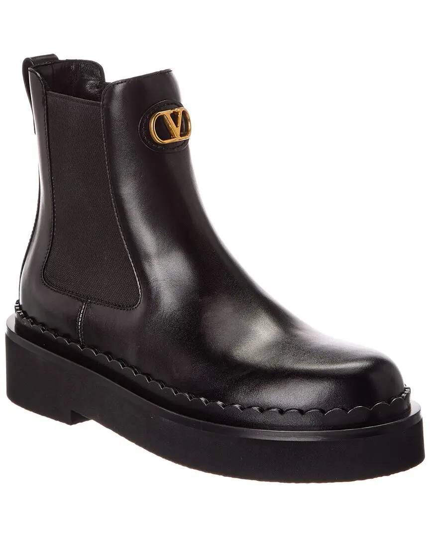 Valentino VLogo Signature Leather Platform Boot