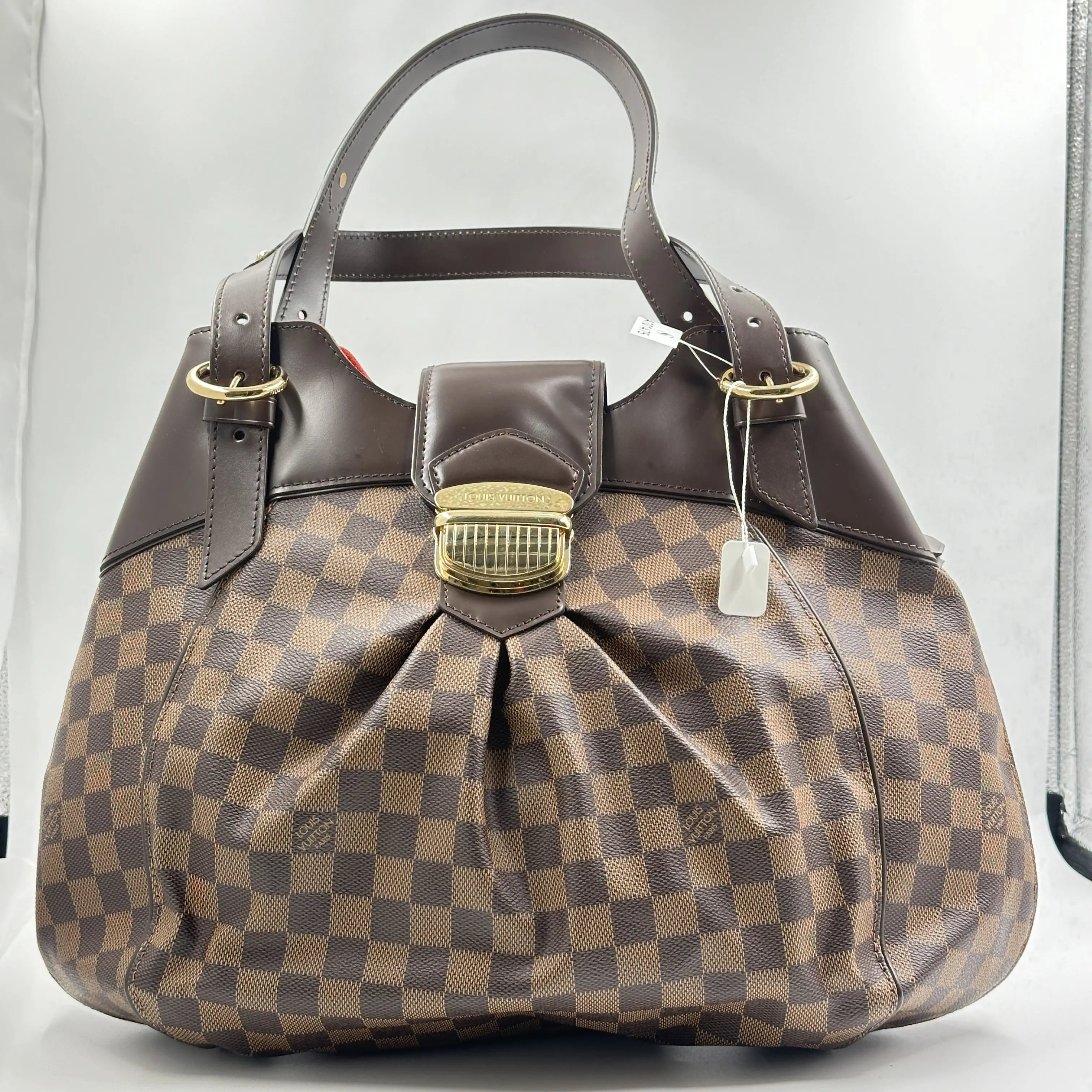 Pre-owned Louis Vuitton Damier Ebene Sistina GM bag A101475