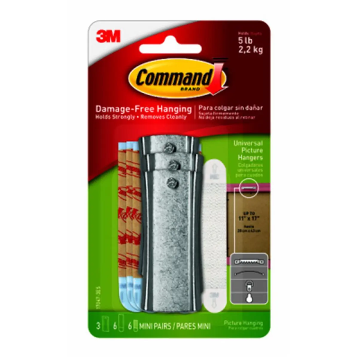 212 MAIN Self Adhesive Hooks with Adhesive Strips - Universal Picture Hangers, Hangable Home Decor Hanging Tool for Paint/Wood/Tile, Holds Strongly, Removes Cleanly, No Residue, No Stains, Renter-Friendly, Pack of 3, Picture Hanging Tool