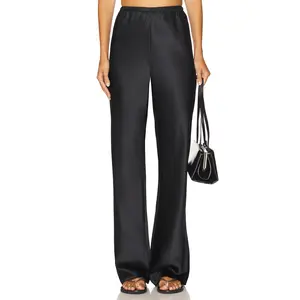 EAVES Loretta Silk Pants in Black