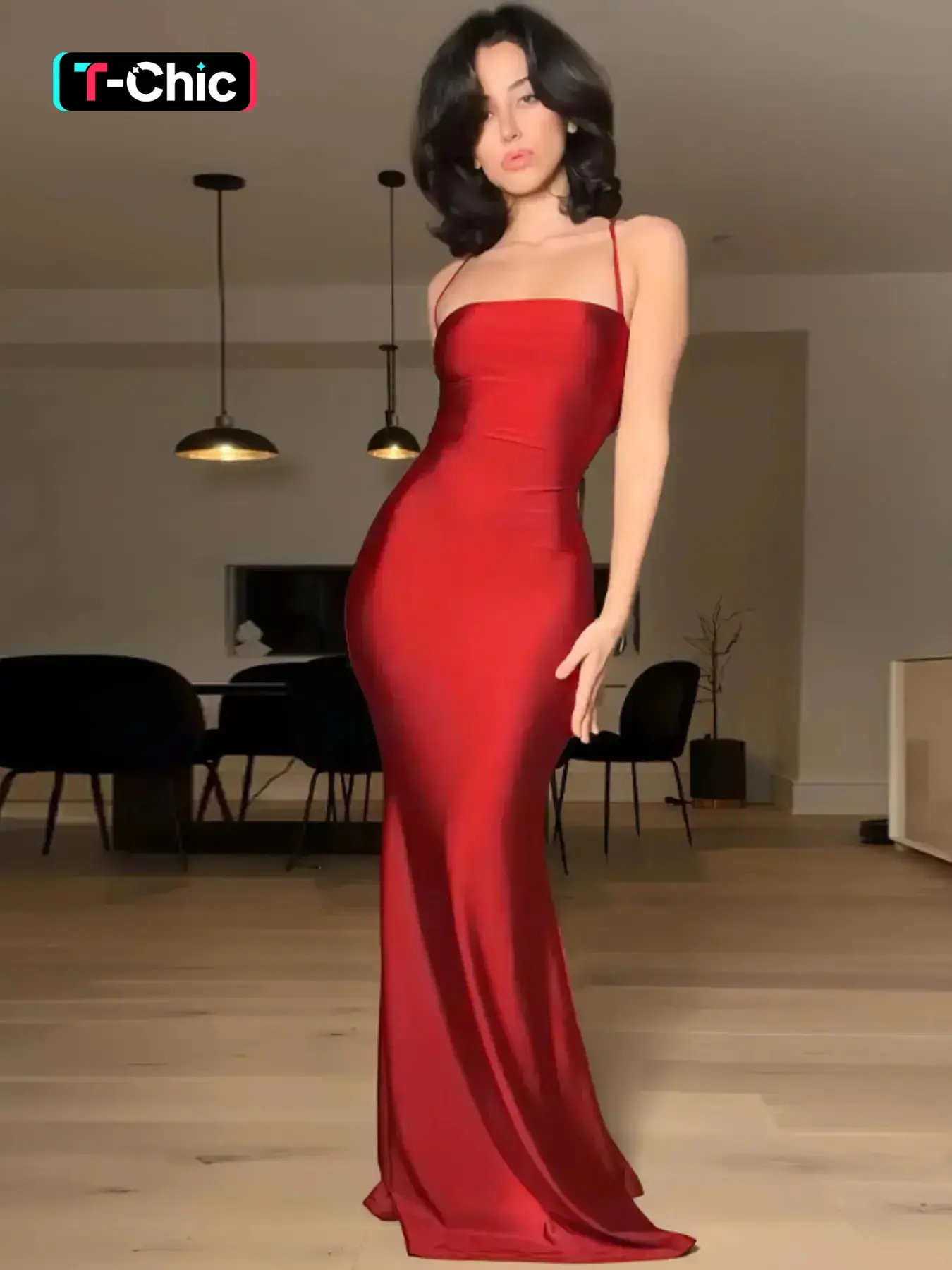 Women's Plain Cut Out Criss Cross Ruched Backless Spaghetti Strap Sleeveless Maxi Cami Dress, Elegant Lace Up Tie Back Bodycon Mermaid Formal Evening Dress For Party Club Dating Wear, Ladies Summer Clothes Womenswear Knitting