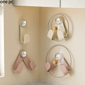 Rotatable Kitchen Storage Holder, Firm Suction Installation, Heavy Load Bearing, Detachable & Cleanable for Daily Kitchen Tools