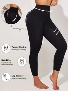 Women's Seamless High Waisted Shaping Leggings, Full-Length Tummy Control Workout Pants, Butt Lift & Thigh Slimmer, Comfortable Fitness Wear