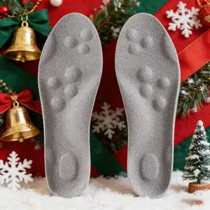 【Christmas Gift】4D Shoes Insoles - 4D Cloud Technology Insole - Ultra Comfort Insoles, 4D Grey Sports Shoes Insoles, Acupoint Massage Insole for Foot ，For Party Gift Footwear Bedroom Footwear Foam Dry