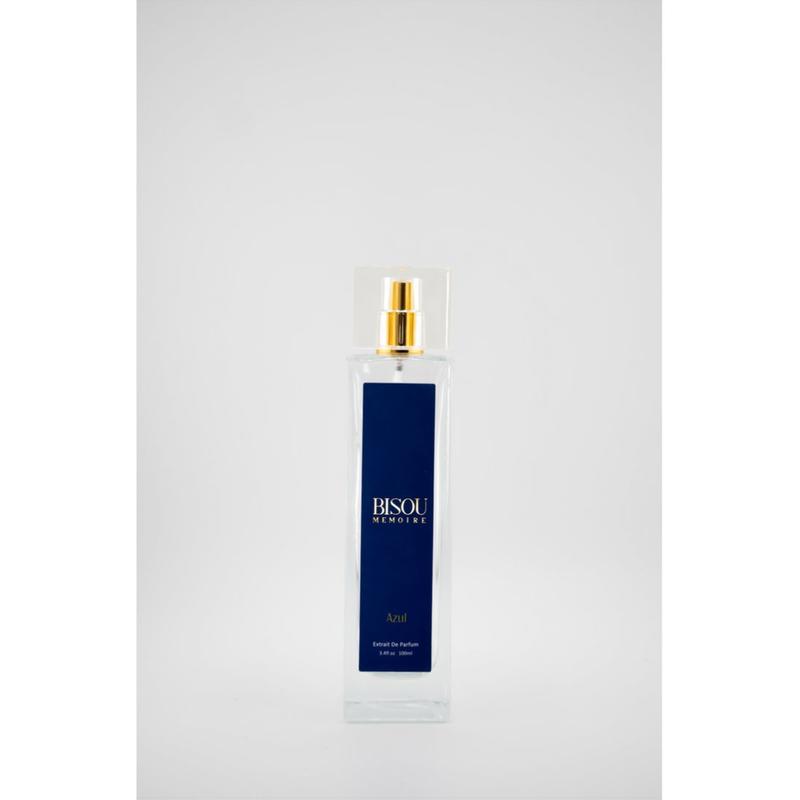 Bisou Memoire AZUL By Bisou Memoire Extrait De Parfum Vegan Ocean Escape Fragrance with Calabrian Bergamot Italian Mandarin Japanese Osmanthus Notes Luxury Liquid Perfume