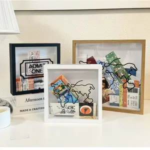 Earth map fragments, ticket stubs, storage photo frame, concert tickets, travel postcards, airplane tickets, display tickets, train tickets