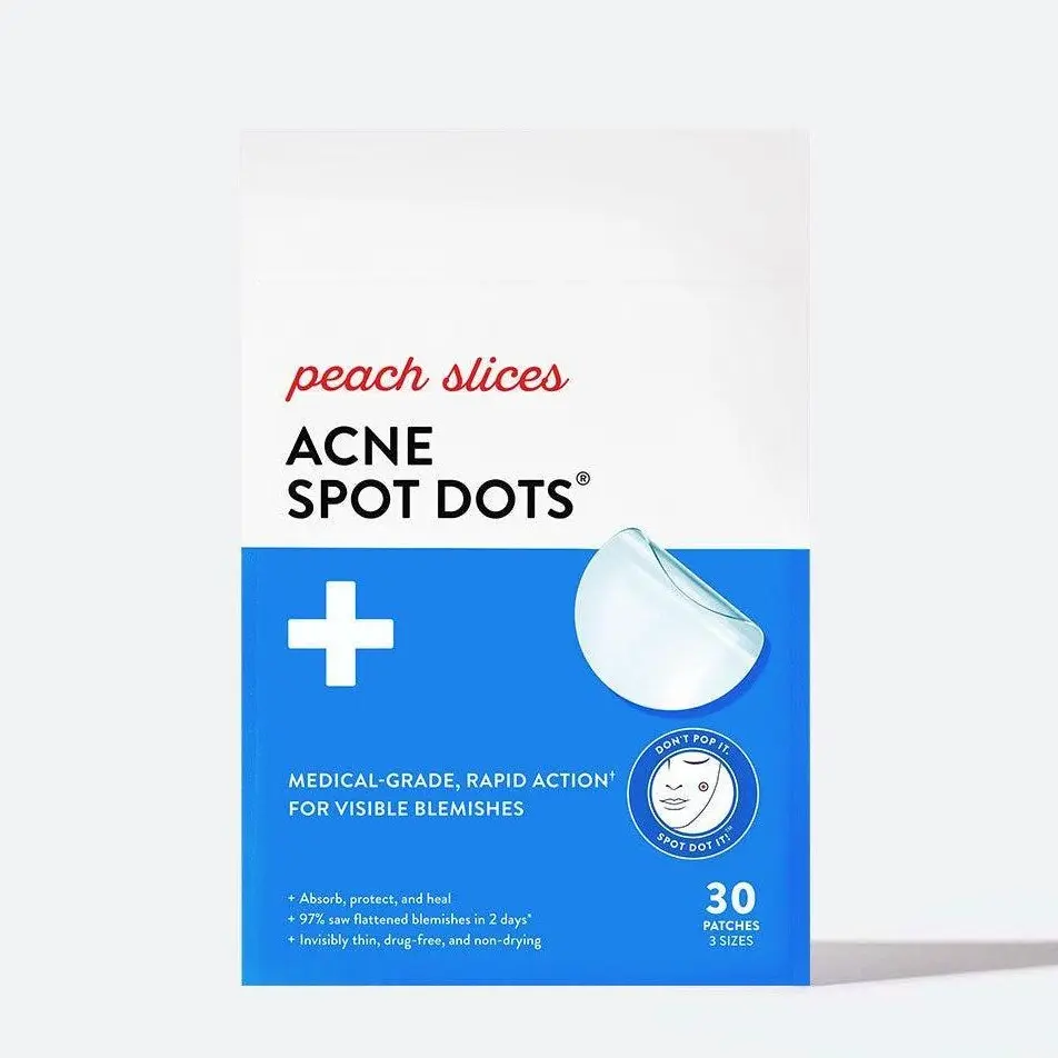 Peach Slices Acne Spot Dots - Medical-Grade Rapid Action for Visible Blemishes, Hydrocolloid Formula Peach Slices Acne Spot Dots - Medical-Grade Rapid Action for Visible Blemishes, Hydrocolloid Formula