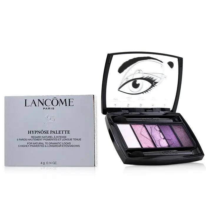 Lancome Hypnose Luxury Metallic Eyeshadow Palette - #06 Reflet D'Amethyste, Ideal for Smokey Eye Looks & Makeup Transformation, Dark Eyeshadow