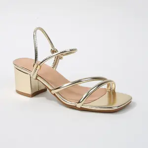 BERNESS Women's Elayna Strappy Slingback Block Heel Sandals, 2.5" Heel, Memory Foam Comfort, Elegant Minimalist Stylish Casual Women Sandals, Versatile Shoe for Work & Events