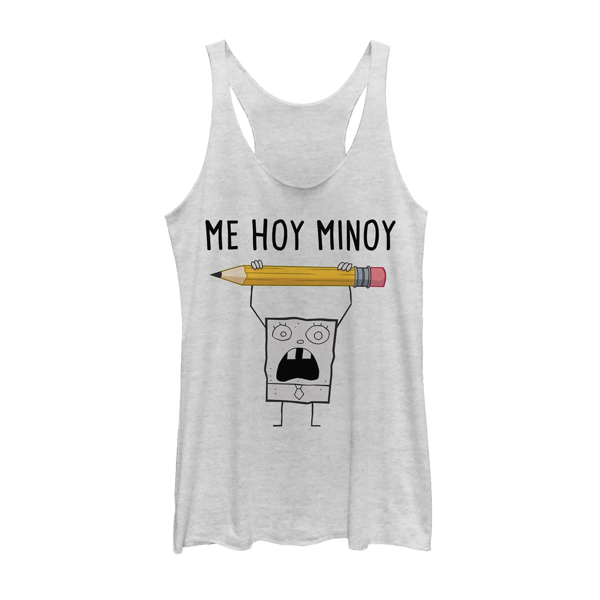 Women's SpongeBob SquarePants DoodbleBob Me Hoy Minoy Racerback Tank Top