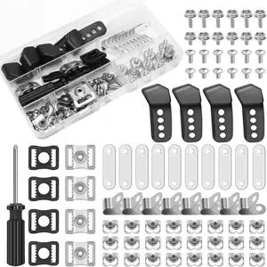 81 Pcs Football Helmet Repair Kit, Coldairsoap Hockey Helmet Replacement Parts Including Visor Clips J Clips Screwdriver Chin Strap Adapter Maintenance Tools for Baseball, Softball Helm2026