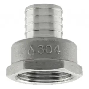 Boshart Industries  0.75 x 0.5 in. 304SS Pex Female Pipe Thread Adapter