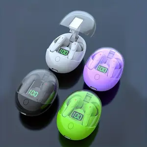 Nexillumi Pop-Up Bluetooth Headset HiFi Sound Digital Display Compact Easy Pairing Long Battery Life Black Color Valentine's Day Gift