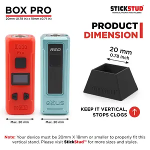 StickStud Box Pro, Vertical Holder, for Pen-Shaped Devices