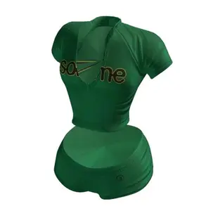 Some Body Wet Puss Set - Green Short Sleeve Top & Matching Bottoms for Comfortable Wear Womenswear Clothes Style