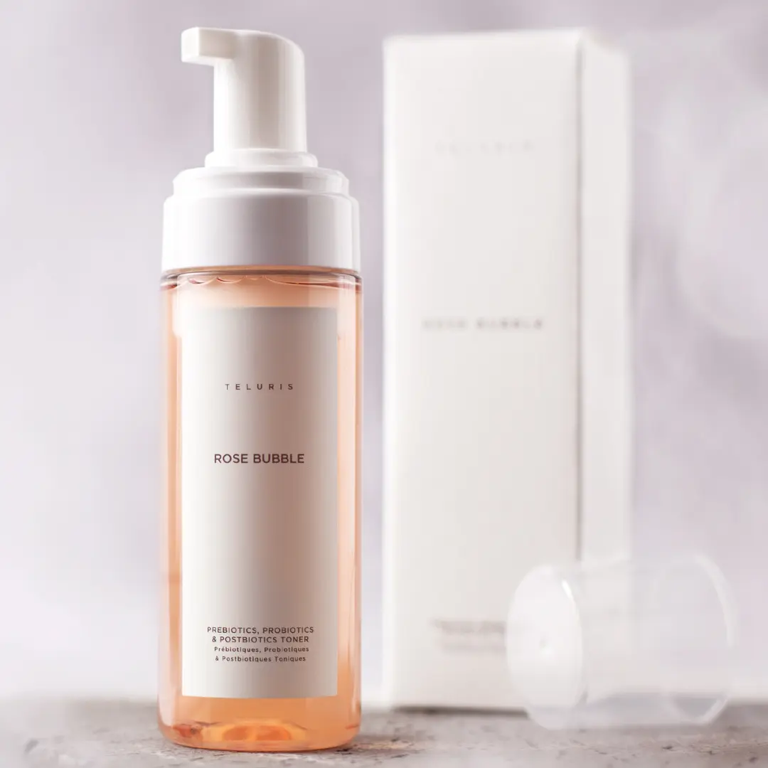 Rose Bubble Pre, Pro & Postbiotics Toner skin  care  products Delicate Foam Moisture Sensitive Gentle