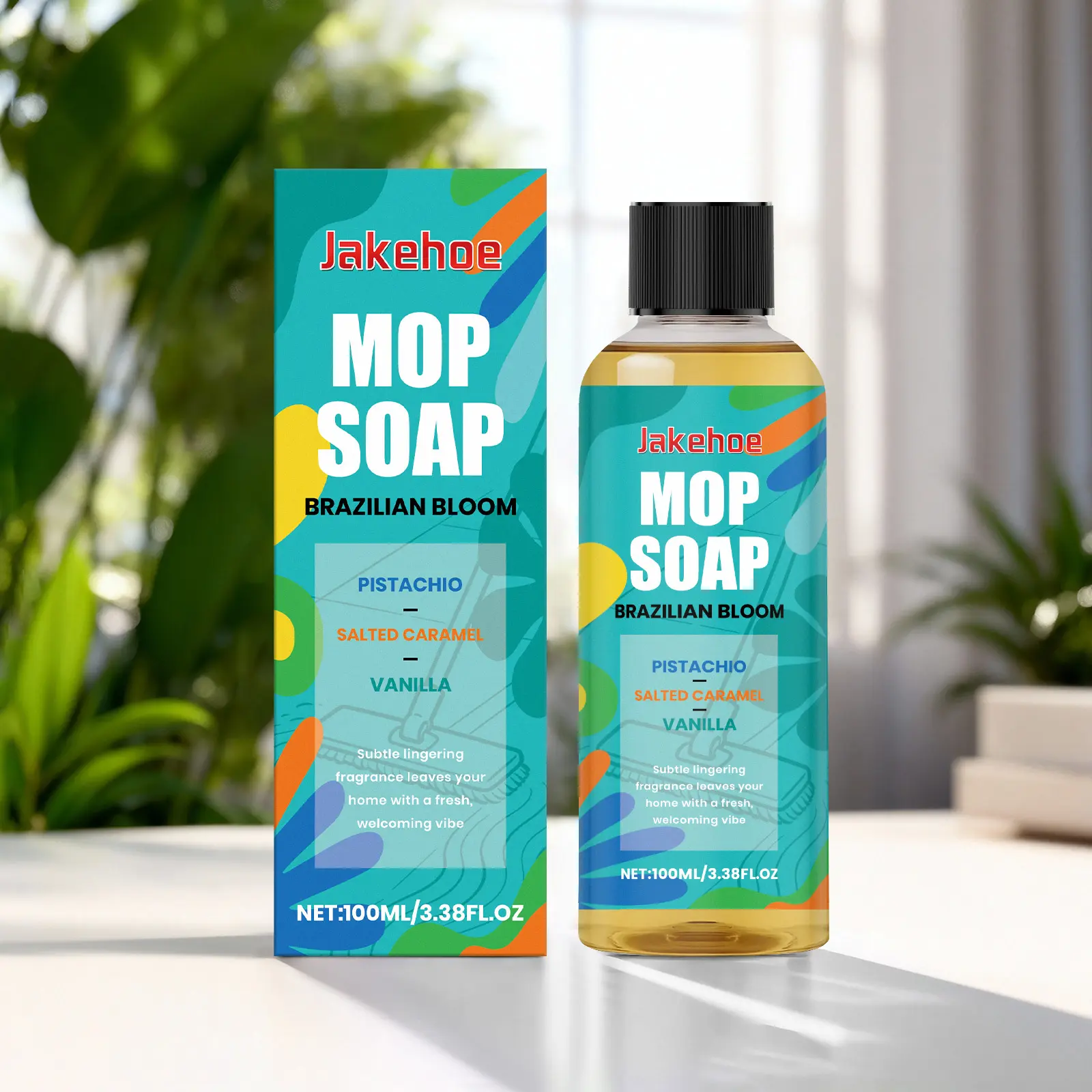 Multi-Material Household Cleaner, Instant Brightening, Fresh Lemon-Mint Scent, Pet & Child-Safe Gentle Formula, Fast Traceless Cleaning for Tile & Wood Floors - Healthy Home Care Supply, Household Cleaners