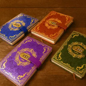Vintage Lockable Diary with Combination Lock – Lined Journal Notebook with Date & Mood Tracker