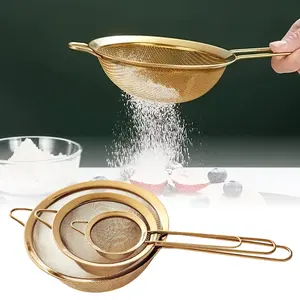 Stainless Steel Filter | 3PCS Set Of Kitchen Strainers Available In Sizes (S, M, L) | Perfect Filter for Kitchen | Durable Mesh Filter for Fine Mesh for Tea, Pasta, Vegetables kitchen utensil gadget