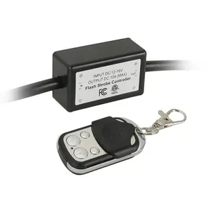 Sunpie Rock Lights Wiring Harness Kit with Remote Control,ON-OFF-Strobe,In-line Fuse Holder, DC 12V-16V,10A,Kit fit for Rock Lights