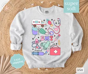EMT Sweatshirt,  EMT Crewneck, Gift for EMT
