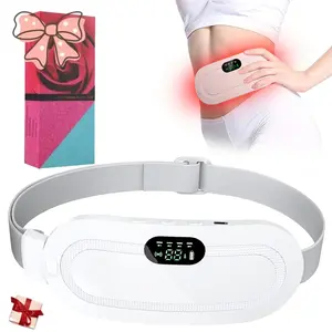 Menstrual Heating Pad Smart Uterus Warmer Belt, Cordless Heating Pad, Electric Waist Belt, Waist Vibrating Abdominal Massager