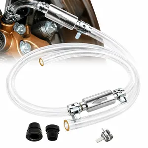 Brake Bleeder Hose One Way Check Valve Tube Brake Bleeder Hose Set 6MM Long Lasting Bleeding Tools Kit Universal for Motorcycle Car hydraulic brake system Drain Clamp Tools for Mechanics