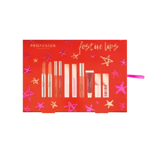 Crimson Festive Lips – 10-Piece Lip Collection