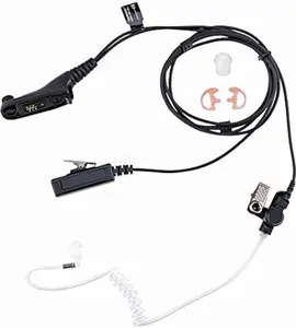 Covert Acoustic Tube Walkie Talkie Earpiece  Headset with Mic Compatible with  APX1000 APX4000 APX6000 APX7000 XPR6000 XPR6550 XPR7000 XPR7550 Two-Way Radio (1 Pack)