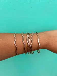 Wavy Copper Bangle