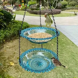 Outdoor decoration; bird bath; hanging accessories; balcony garden; hummingbird feeder; hanging decorative bird feeder; multifunctional gardening tool set