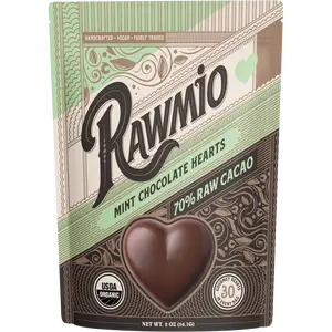 Raw Mint Chocolate Hearts
