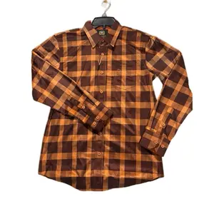 Camisa Vaquera White Diamond Plaid Button Down Long Sleeve Men's Fashion Shirts