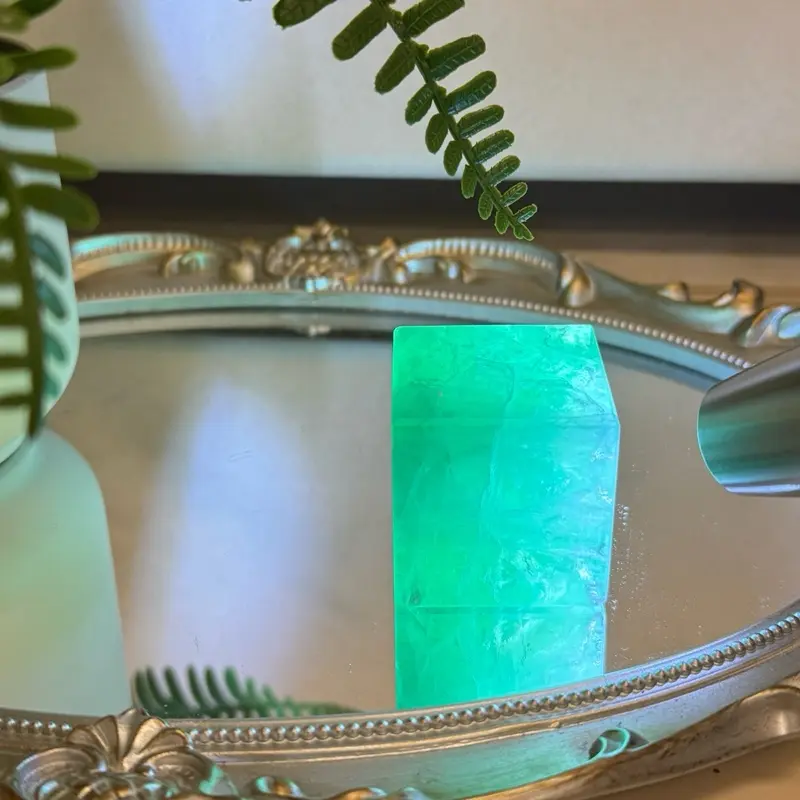Natural Crystal Decoration~Pretty Baha fluorite