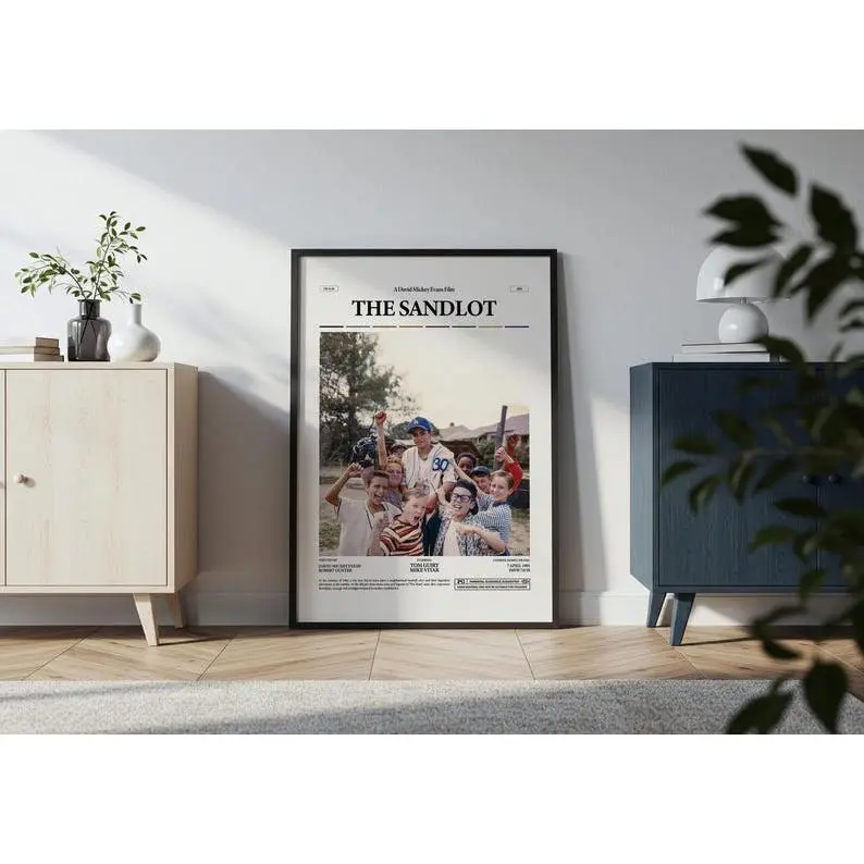 The Sandlot Poster, David Mickey Evans Film Poster, Tom Guiry and Mike Vitar Starring The Sandlot Print, Family