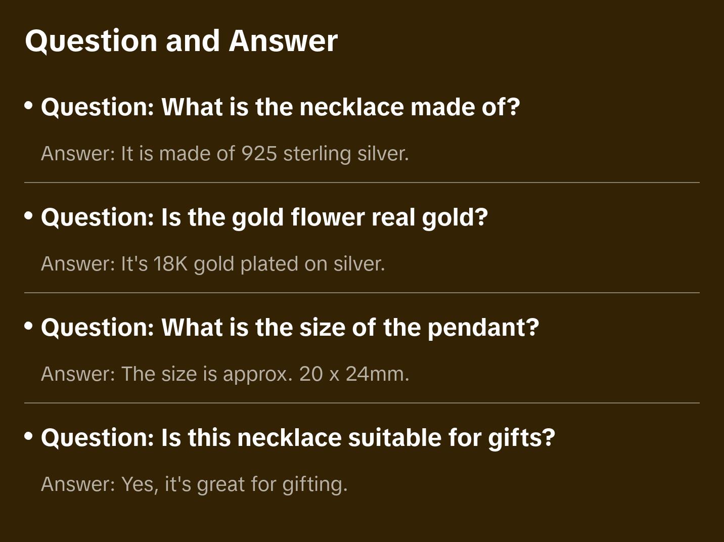 Peony Flower 925 Silver Necklace