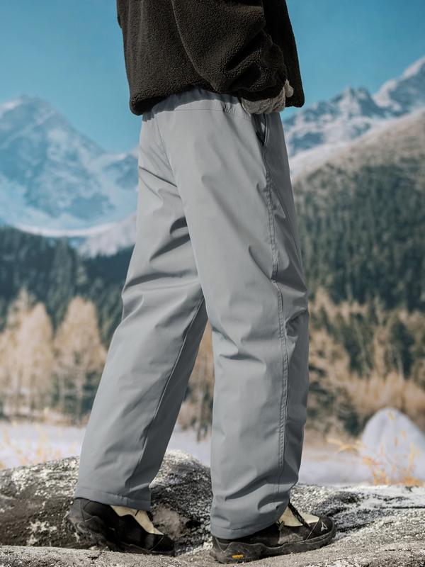 Men's Ultra-Thick Fleece Graphene Heated Winter Ski Pants, Essential Snowboarding Gear, Warm and Comfortable Winter Clothing