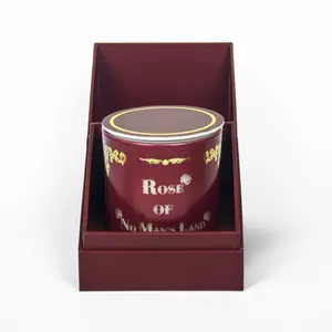 EDGAR Rose of No Man's Land Aromatherapy Candle with Patchouli Citrus Musk & Rose Notes Soy Wax Scented Luxury Gift for HomeHer