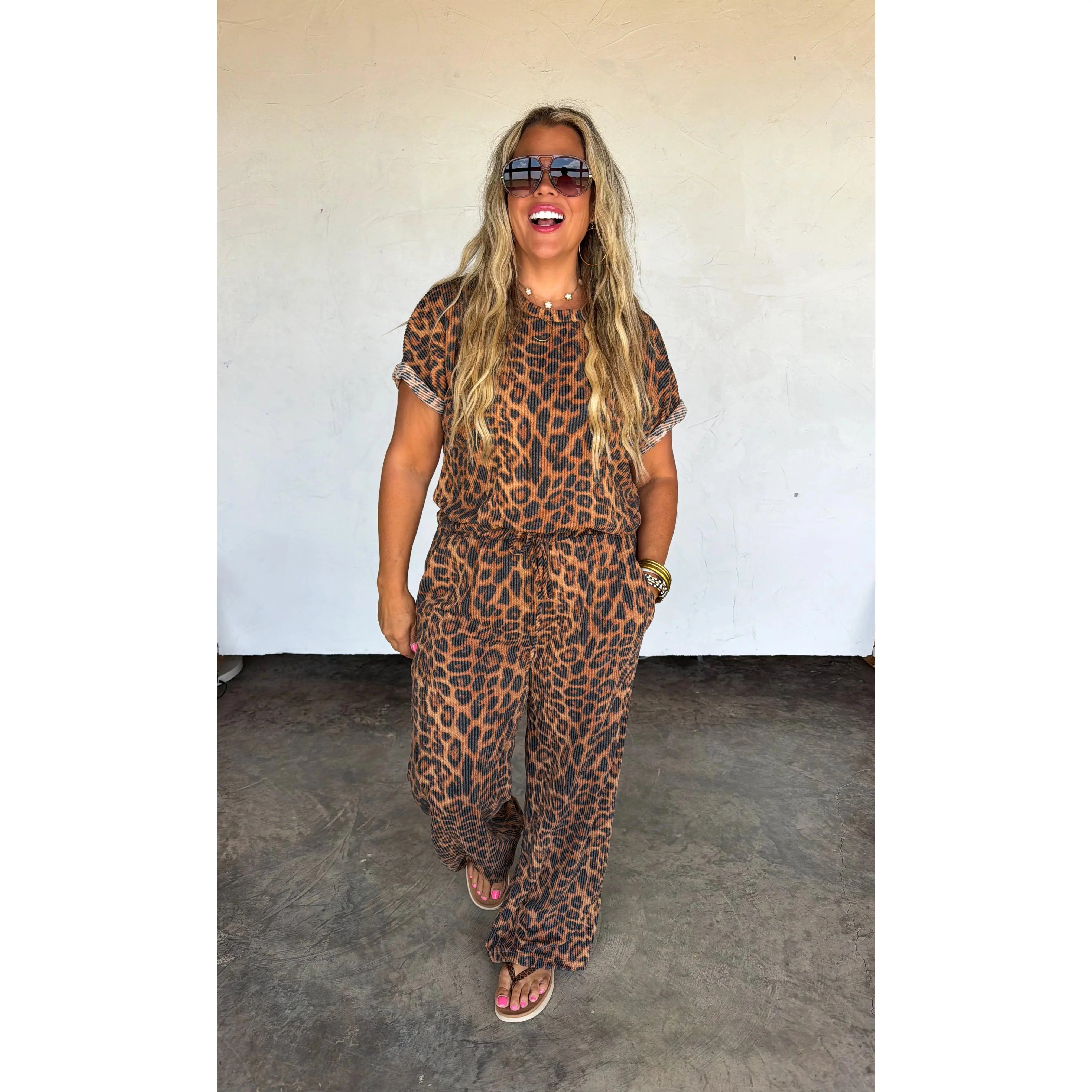 PREORDER- CHEETAH KELSEY PANT SETS