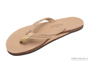 "Rainbow" The Madison Sierra Brown Flip Flops