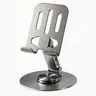 Portable Metal Phone Holder Stand - Adjustable Desk Mount with Adjustable Smartphone Clamp for Mobile Cellphone Tablets, Office Work Accessories, Compact Affordable Electronics Accessory Foldable