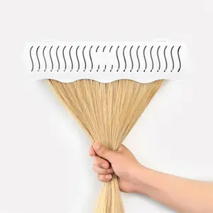 Hair Styling Tool Wall Mount Wig Rack No-Drill Wall-Mounted Hair Rack Multi-Functional Hair Salon Hair Extension Holder Organiser Black