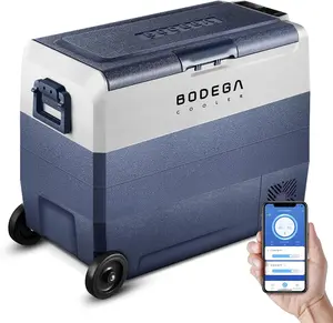 BODEGACOOLER 12 Volt Refrigerator, Car Fridge Dual Zone WIFI APP Control, 64 Quart（60L）-4℉-68℉ Portable Freezer, Car Cooler, 12/24V DC and 100-240V AC for Outdoor, Camping, Travel, RV
