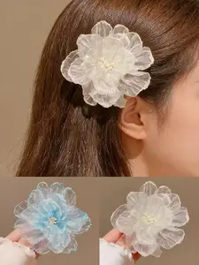 Women's Floral Hair Clip Set, Forest Fresh Side Clips, Perfect Accessory for Dates, Valentine's Day & Proposals, Sweet Flower Design