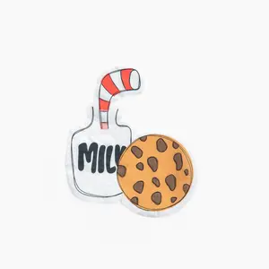 Milk + Cookies Napkins - Set of 16, Disposable, Christmas Party Tableware