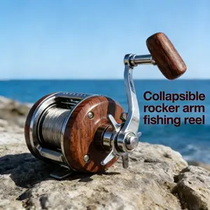 New Premium All-Metal Foldable Fishing Reel Crank Arm - Replacement Handle for Spinning & Trolling Reels, Sturdy Construction, Universal Fit, Top-Selling Cross-Border Fishing Gear