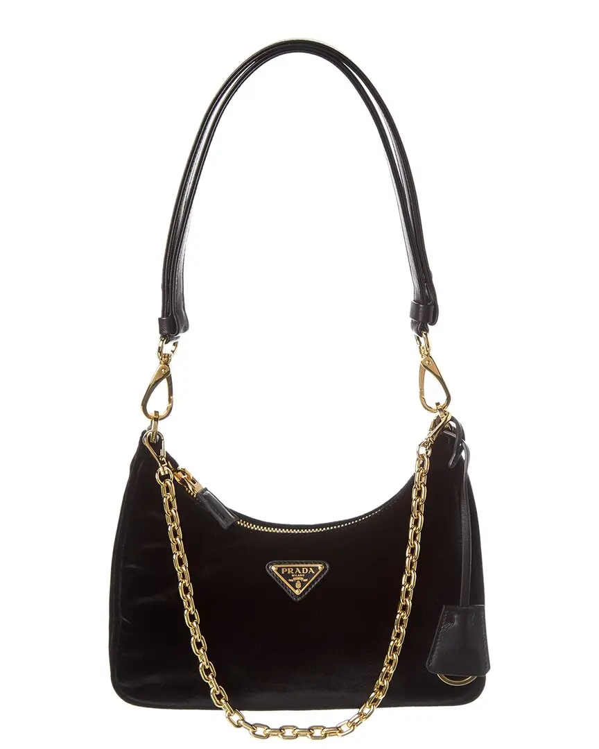 Prada Re-Edition Velvet & Leather Mini Bag
