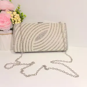 Vintage Inspired Pearl and Diamond Evening Bag for Women Elegant Party Clutch Luxury Dress Handbag